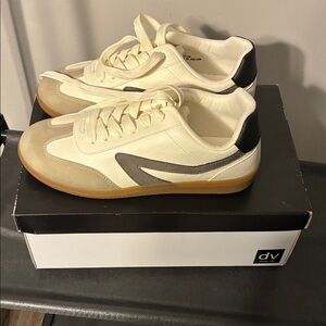 DV by Dolce Vita Womens Ivory, Brown, Black and Olive Sneakers